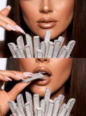 Crunchy Mukbang ASMR AI video cover showing crunchy snack visuals