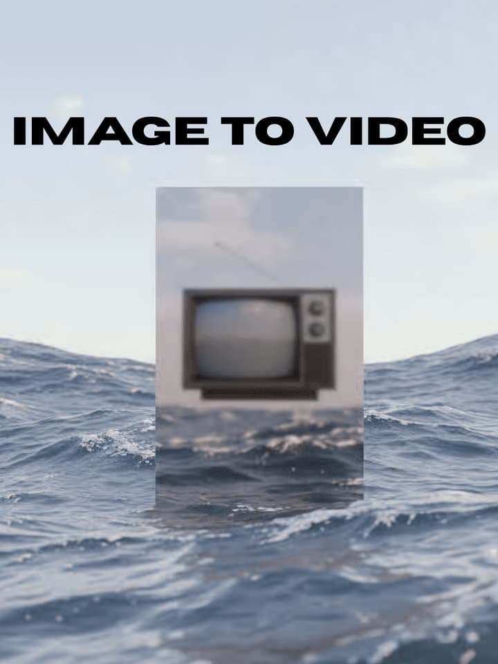 AI-generated image to video conversion example showing animated visual output