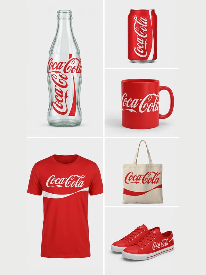 AI brand identity example showing cohesive visual system