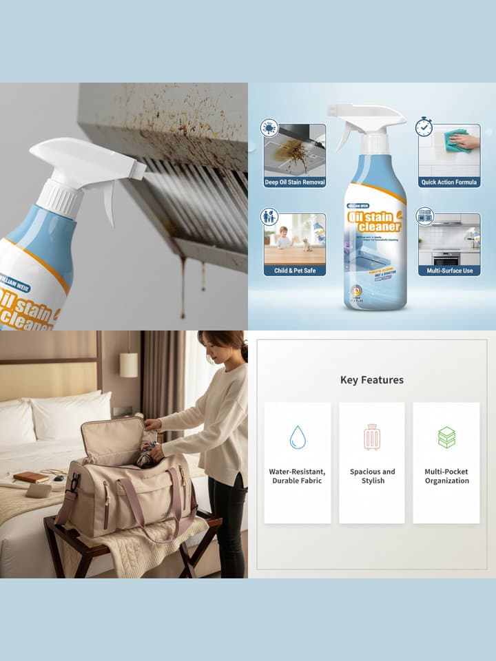 AI-generated cleaning product image set for ecommerce and campaigns