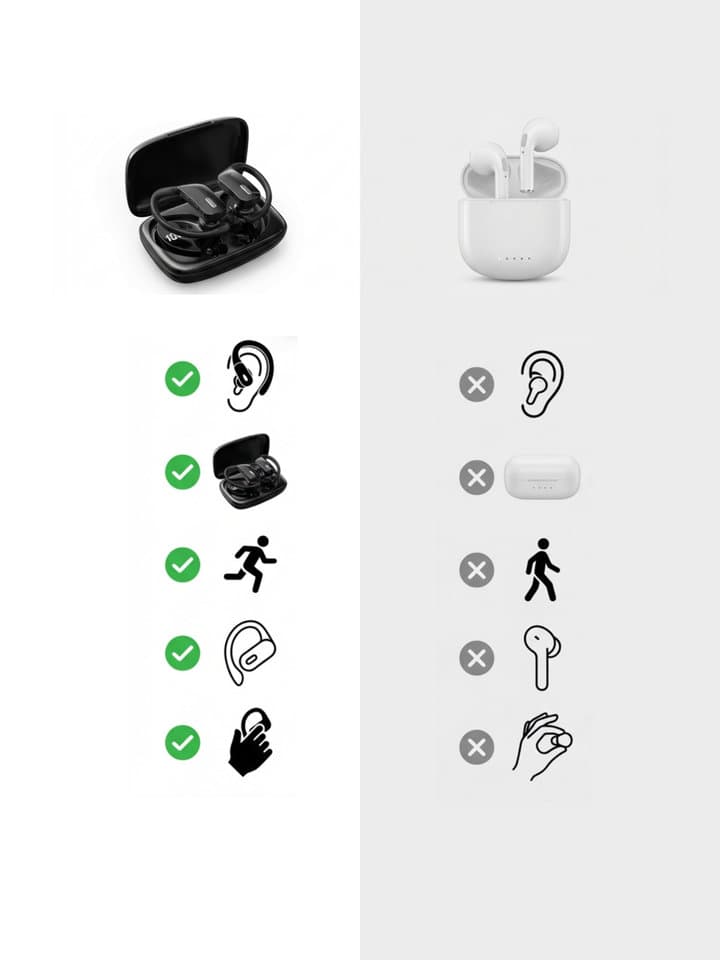 AI-generated product comparison image for ecommerce and marketing