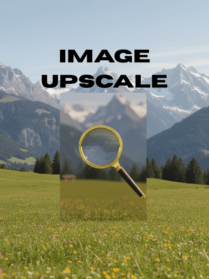 AI image upscaling workflow example showing enhanced resolution