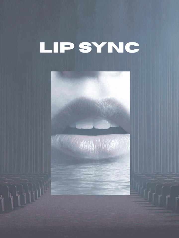 AI lip sync workflow example showing synchronized mouth movements