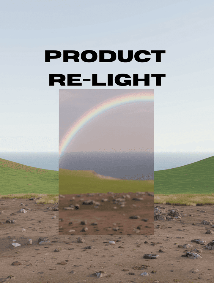 AI subject re-light example showing lighting change while preserving identity