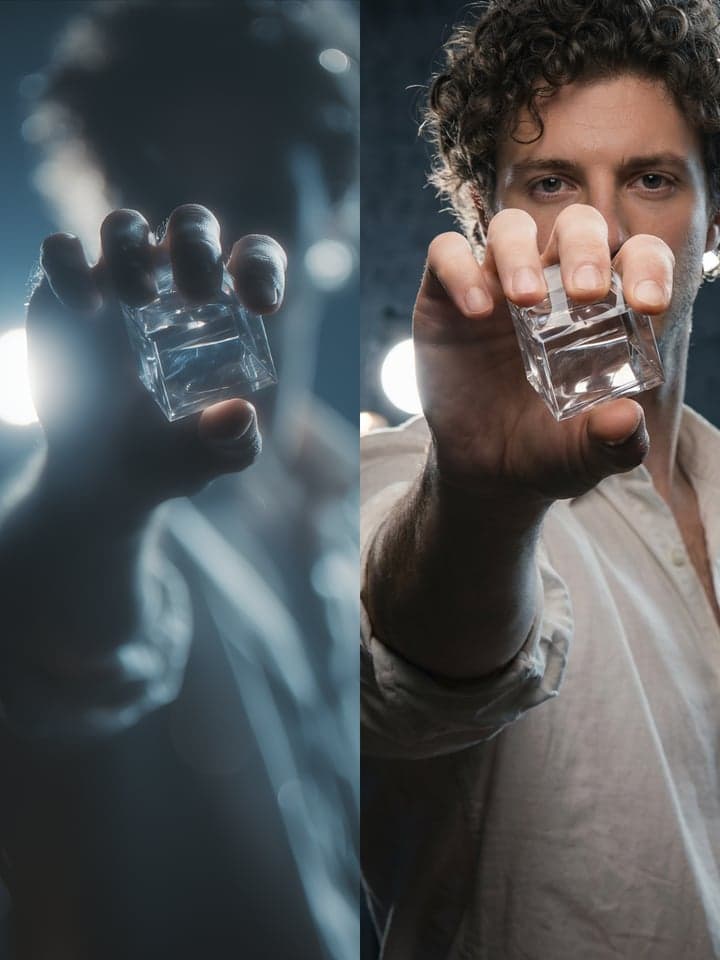 AI studio-level photography example showing polished product or portrait visuals